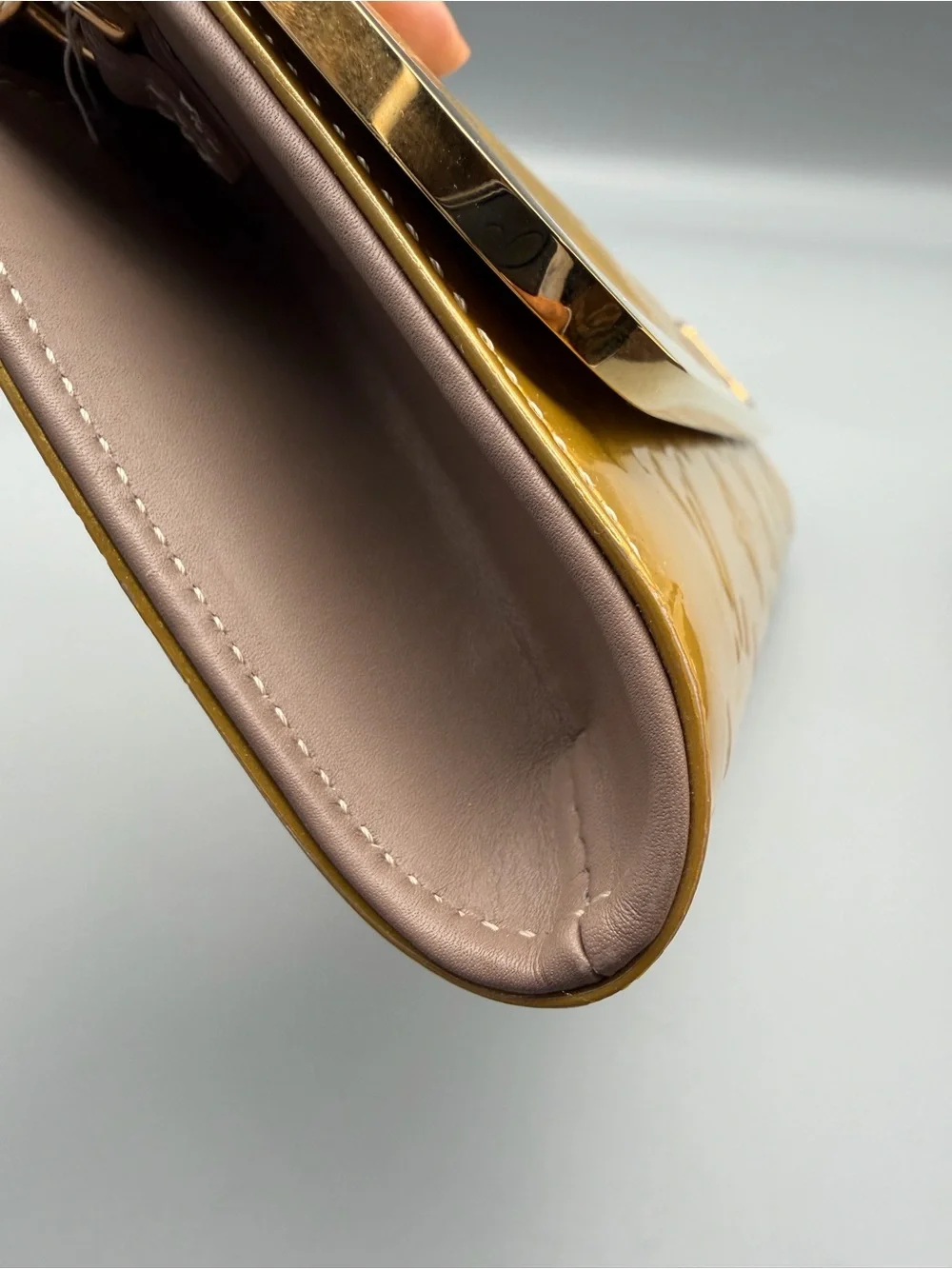 Louis Vuitton Rossmore Yellow Vernis Patent Shoulder Bag